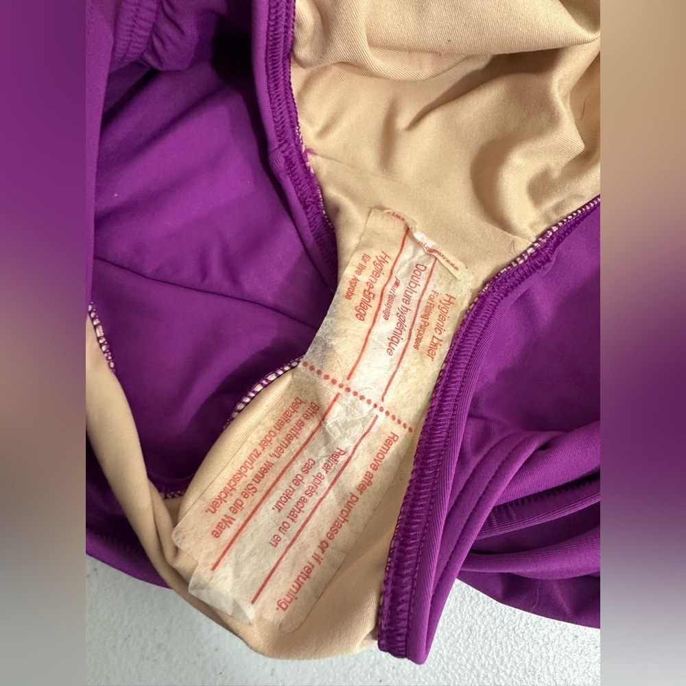 NEW Lands End Women’s Swim Skirt Size 18 Bikini Bottom Swimsuit Modest Purple - Picture 5 of 6